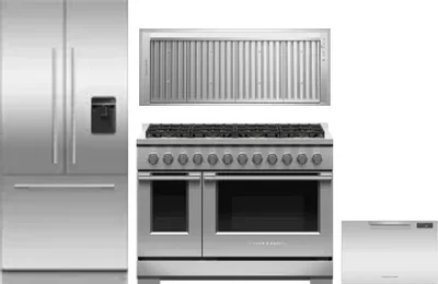 4 Piece Package Includes Refrigerator, Range, Hood And Dishwasher